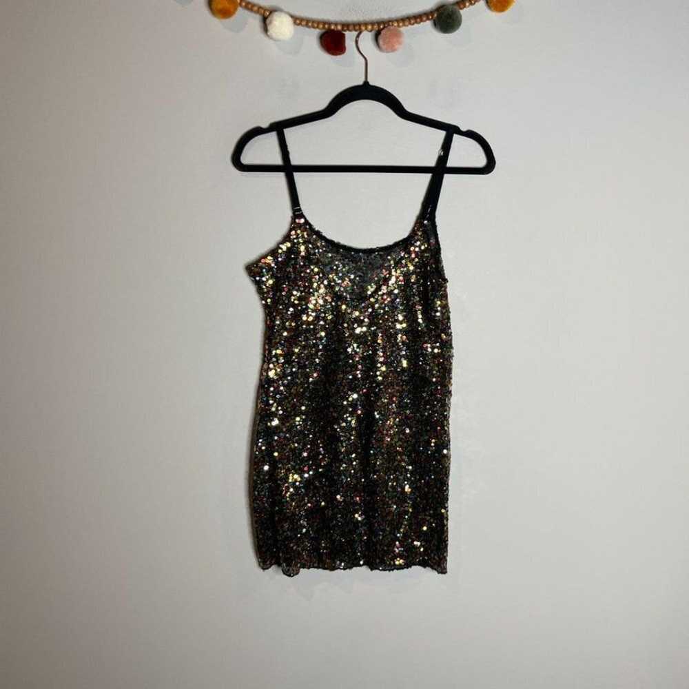 Free People sequin sheer mini dress - image 6