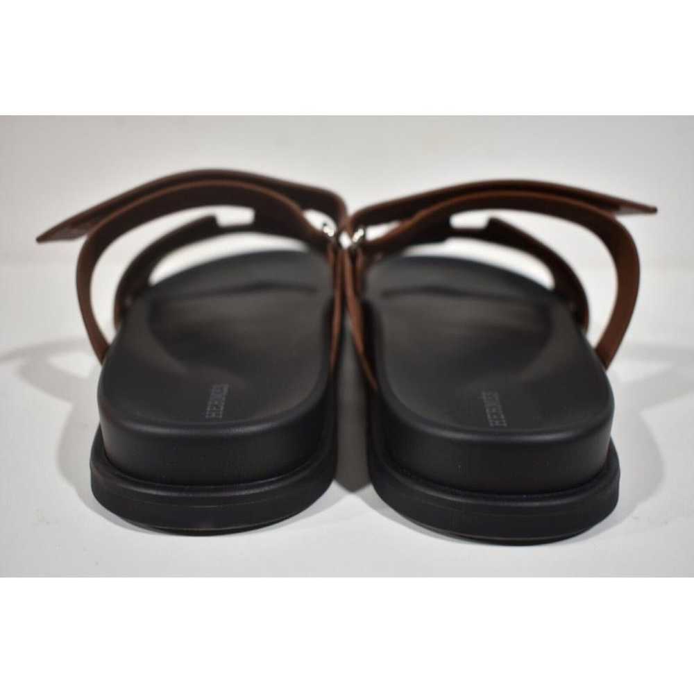 Hermès Chypre leather sandals - image 10