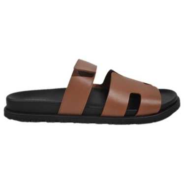 Hermès Chypre leather sandals - image 1