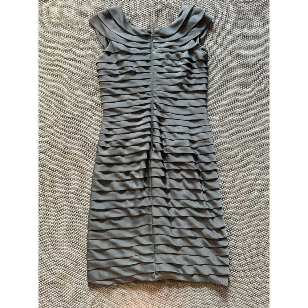 Adrianna Papell Women's Dress Gray Tiered Ruffle … - image 3