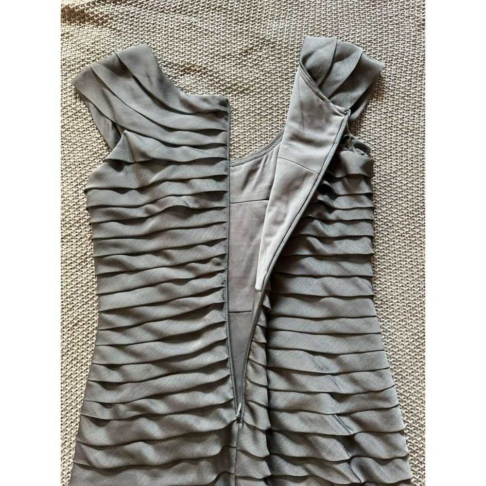 Adrianna Papell Women's Dress Gray Tiered Ruffle … - image 5