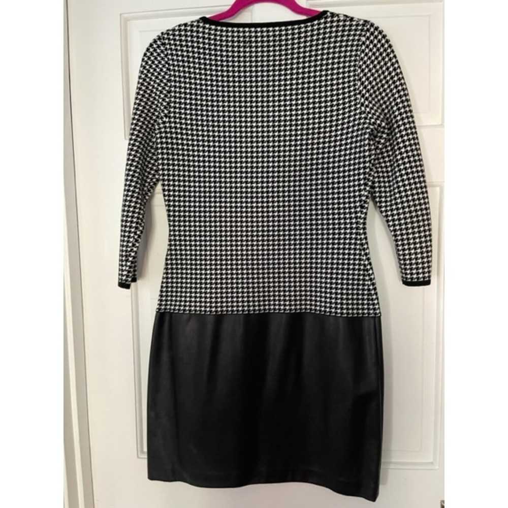 Ralph Lauren Black White Houndstooth Faux Leather… - image 2