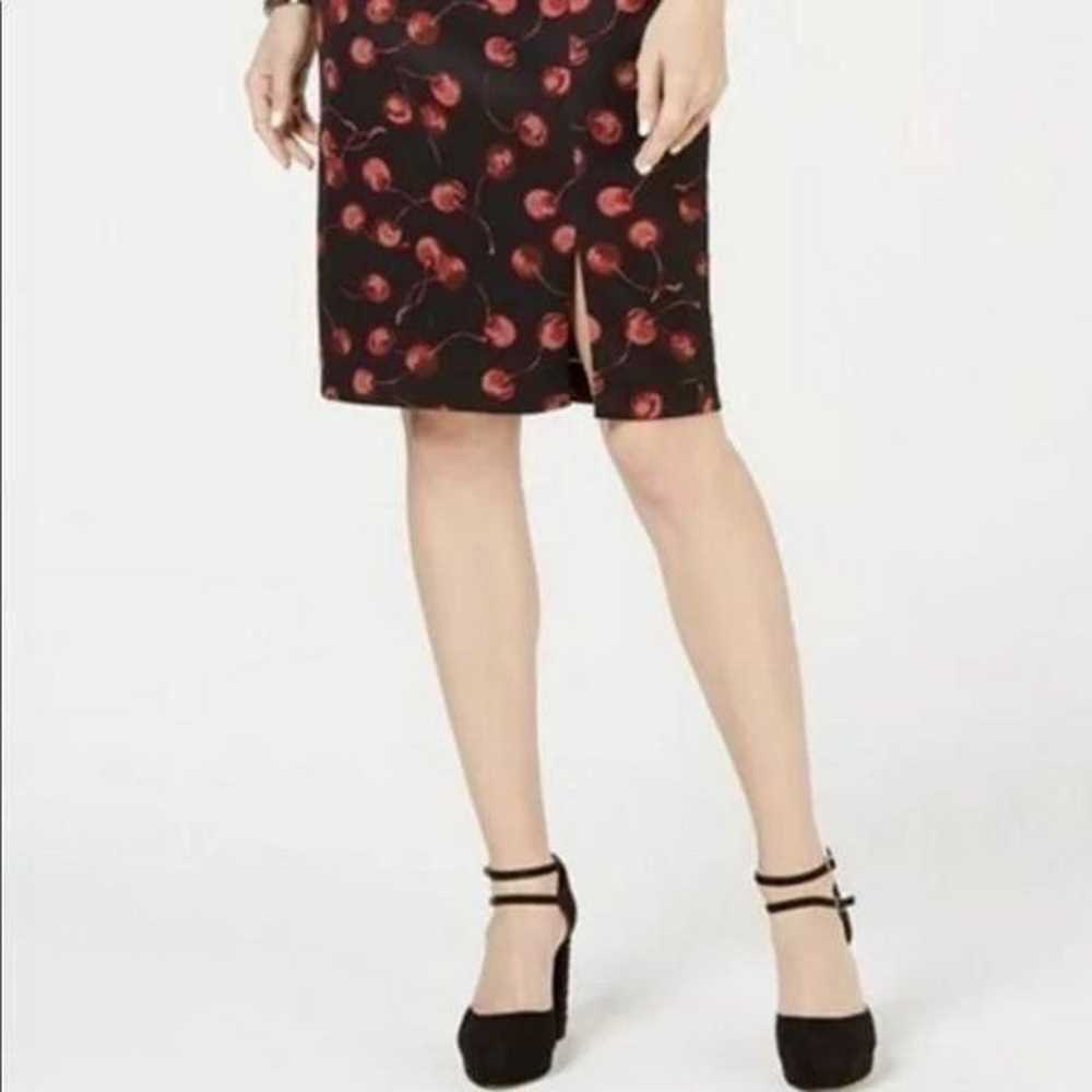 Betsey Johnson Cherry Print Scuba Sheath Dress 6 - image 3