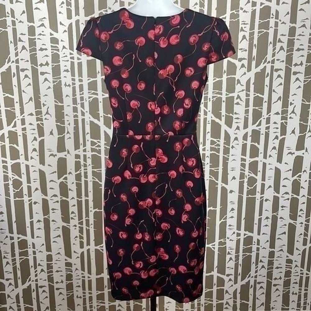 Betsey Johnson Cherry Print Scuba Sheath Dress 6 - image 6