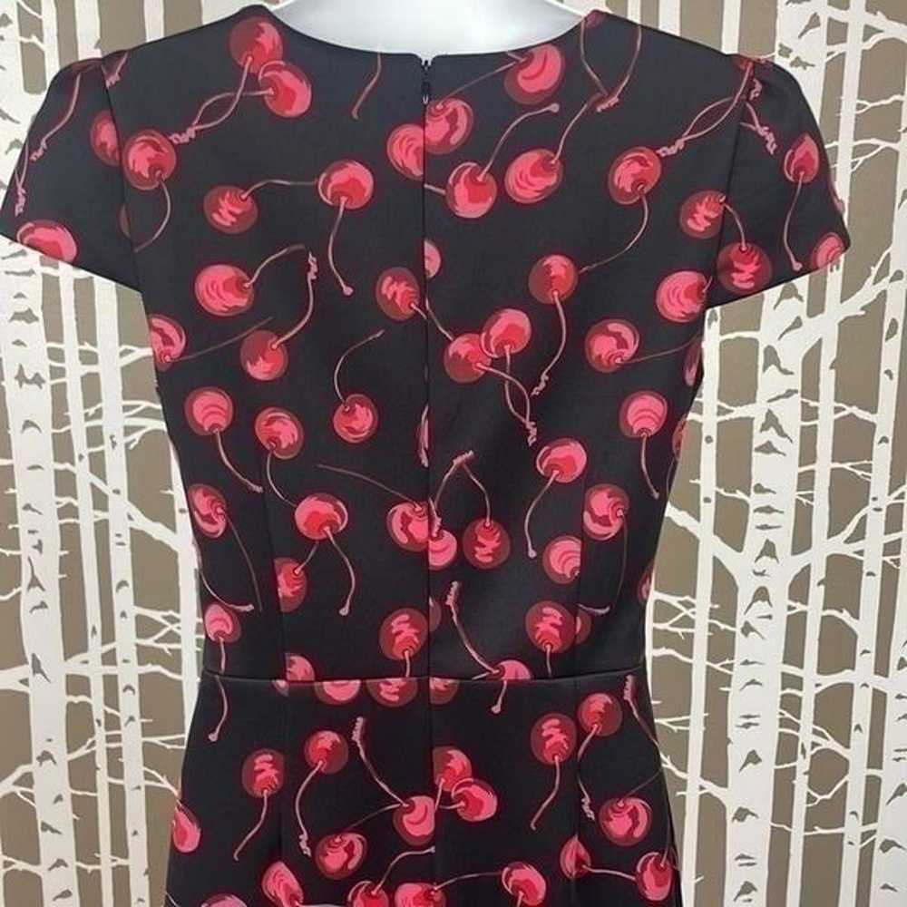 Betsey Johnson Cherry Print Scuba Sheath Dress 6 - image 7