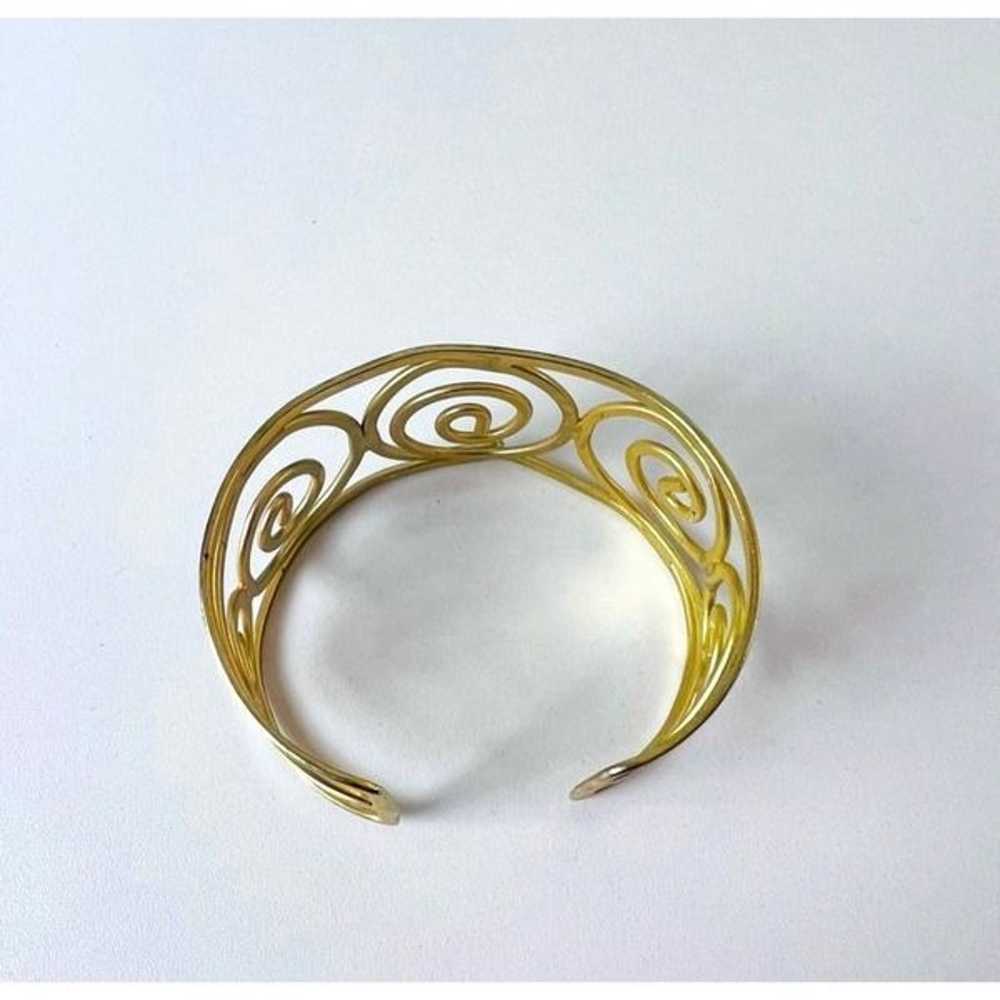 Bracelet fashion Jewelry Gold Metal Cuff New - image 2