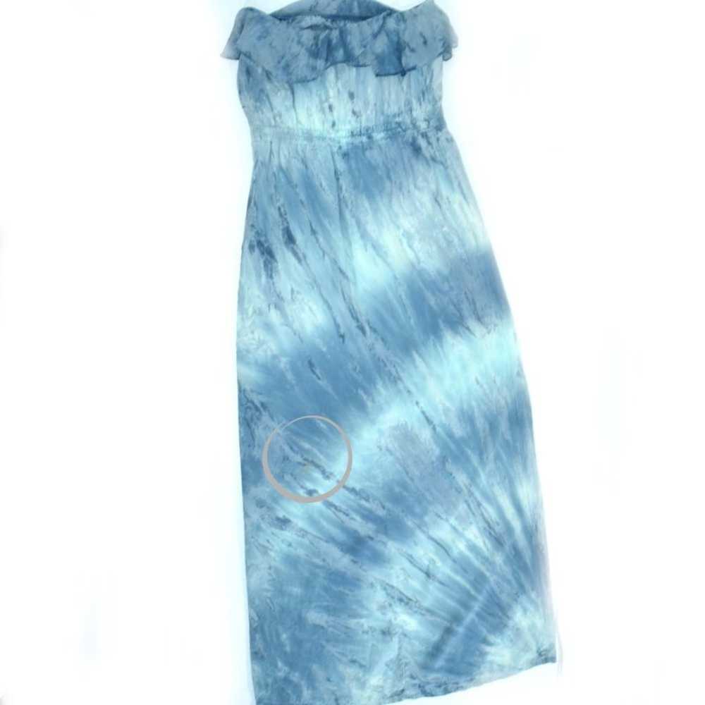 GYPSY 05 Nina Silk Ruffle Tie Dye Strapless Maxi … - image 6