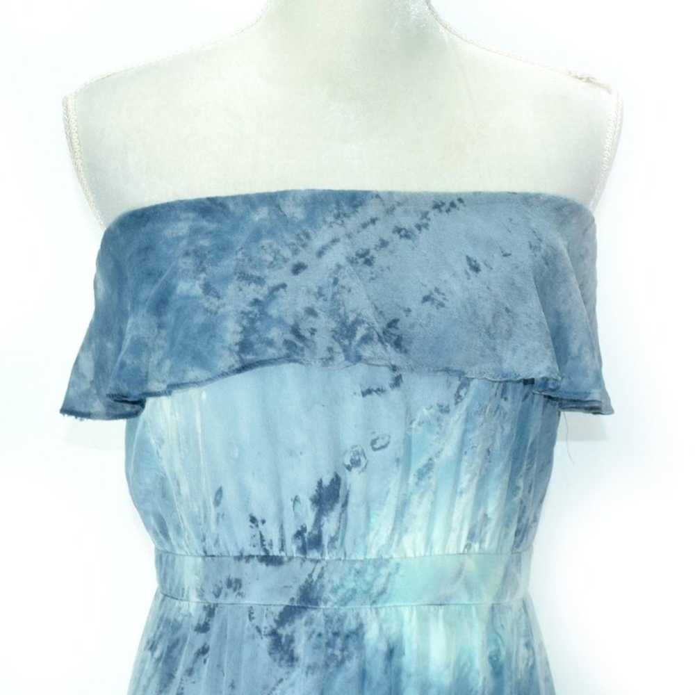 GYPSY 05 Nina Silk Ruffle Tie Dye Strapless Maxi … - image 7