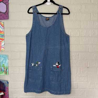 Mickey Unlimited Mickey Mouse Pluto denim jumper d