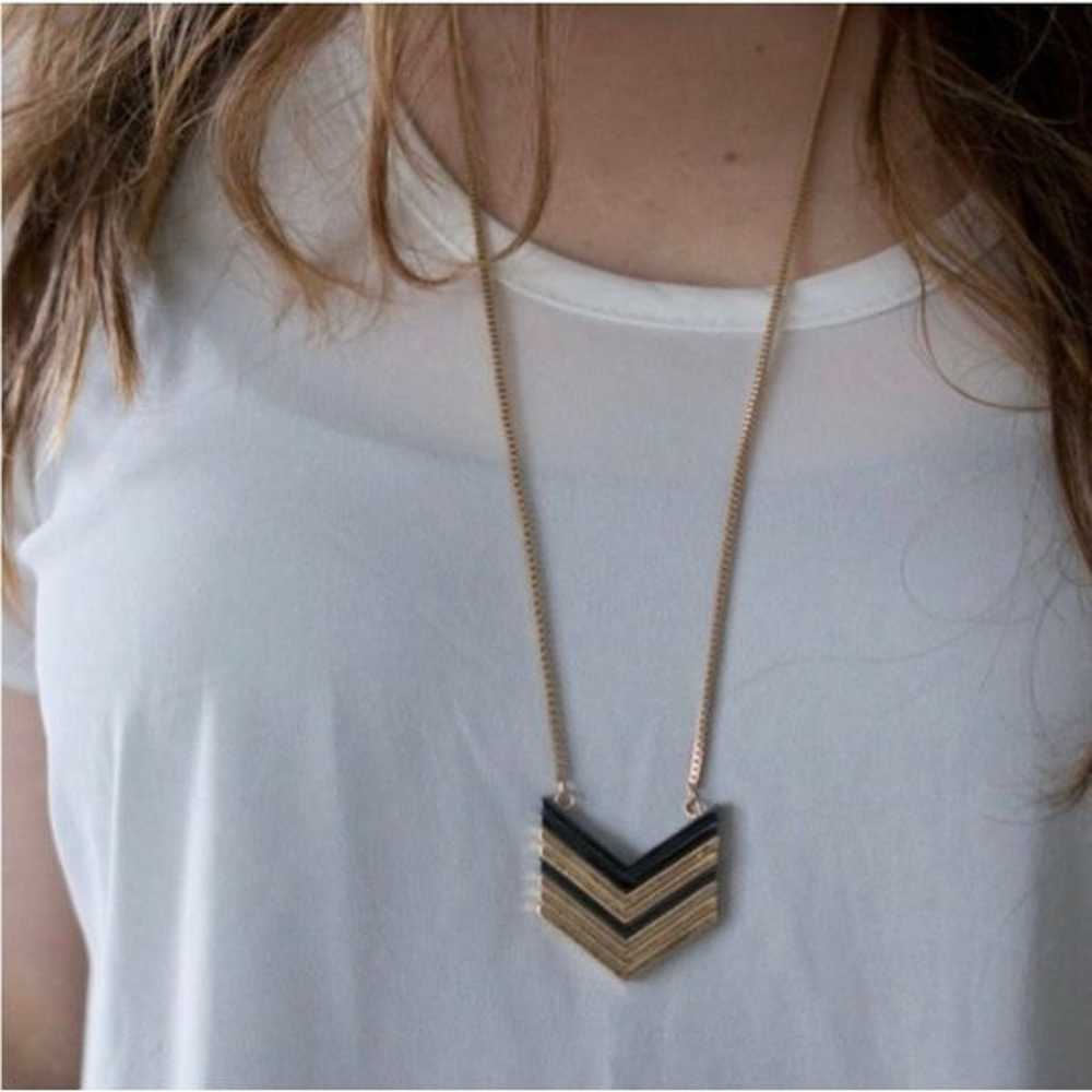 Romolo Genevieve Stacked Necklace Long New - image 6