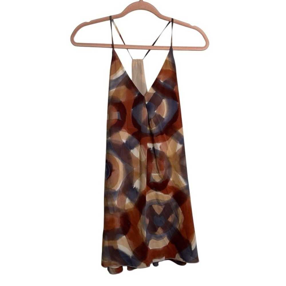 Alice + Olivia Silk Pattern Mini Dress - image 1