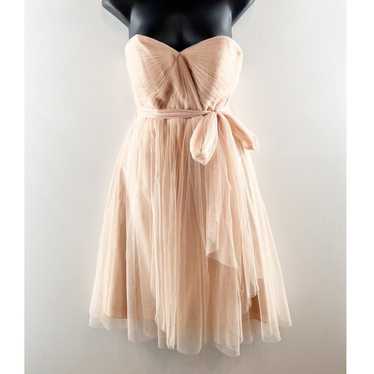 Jenny Yoo Collection Strapless Tulle Mini Dress Bl