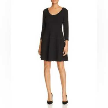 kate spade new york Scalloped Ponte Fit-and-Flare 