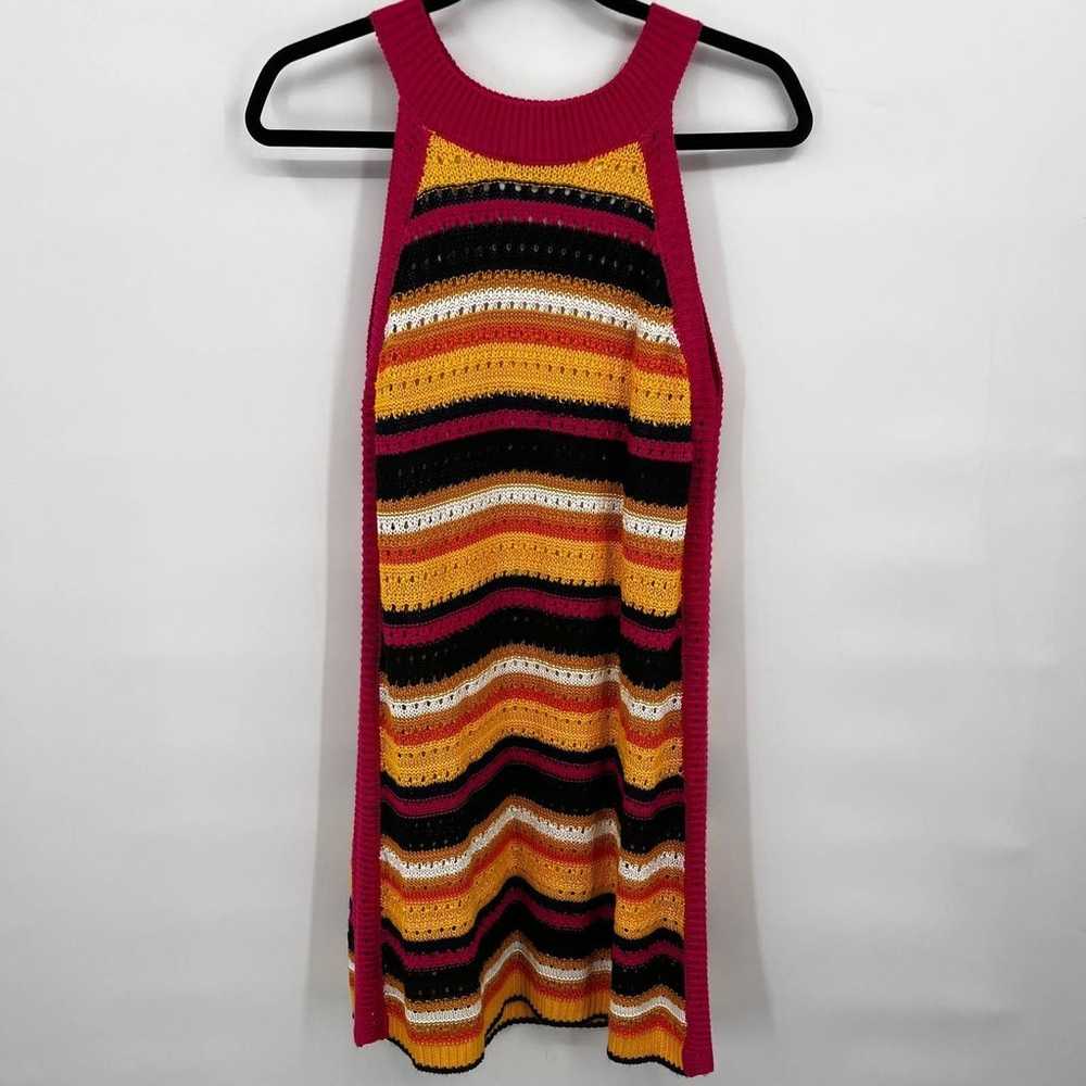 BCBGeneration Multicolor Knit Halter Neck Dress i… - image 2