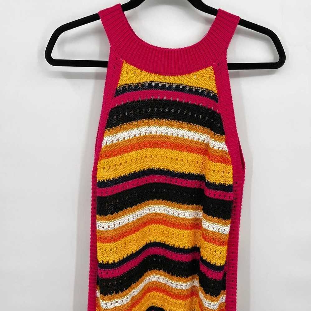 BCBGeneration Multicolor Knit Halter Neck Dress i… - image 3