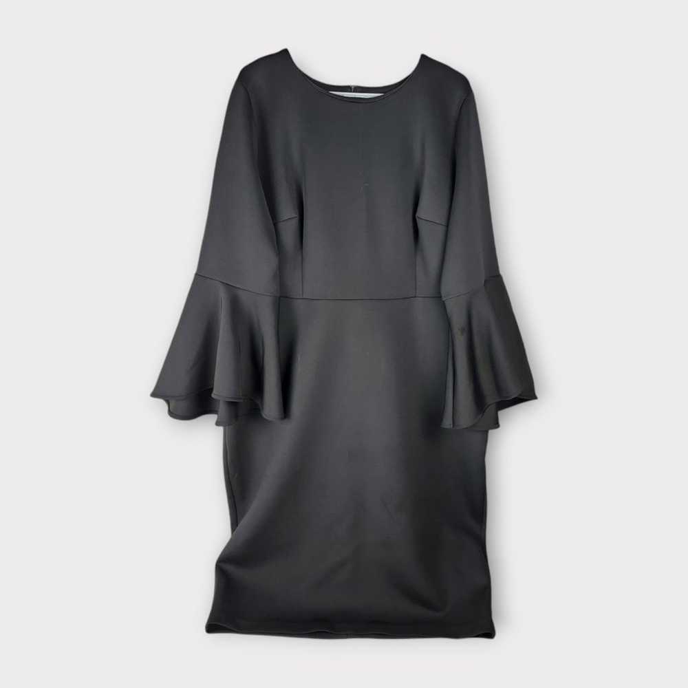 Eloquii Women's Plus Size Flare Sleeve Scuba Dress - image 1