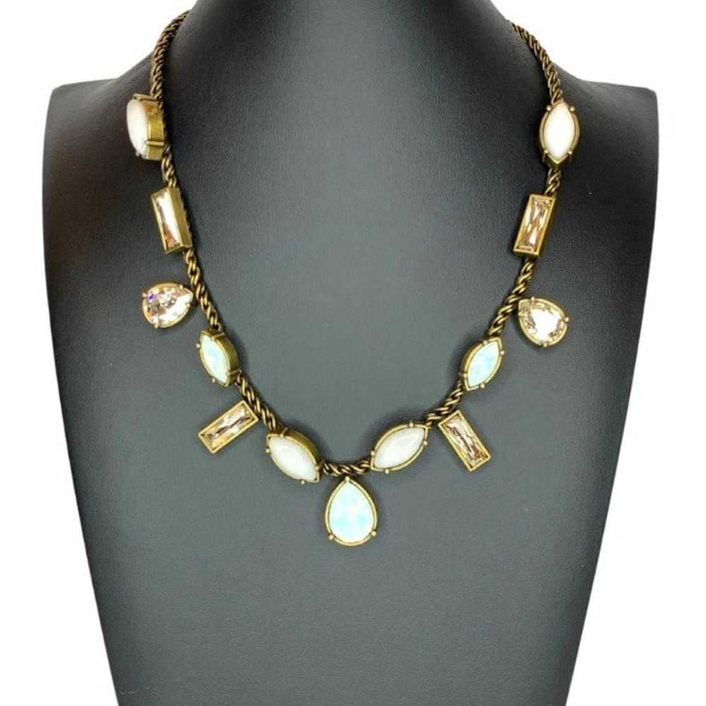 Silpada KR Moonstone Necklace with Swarovski Crys… - image 1