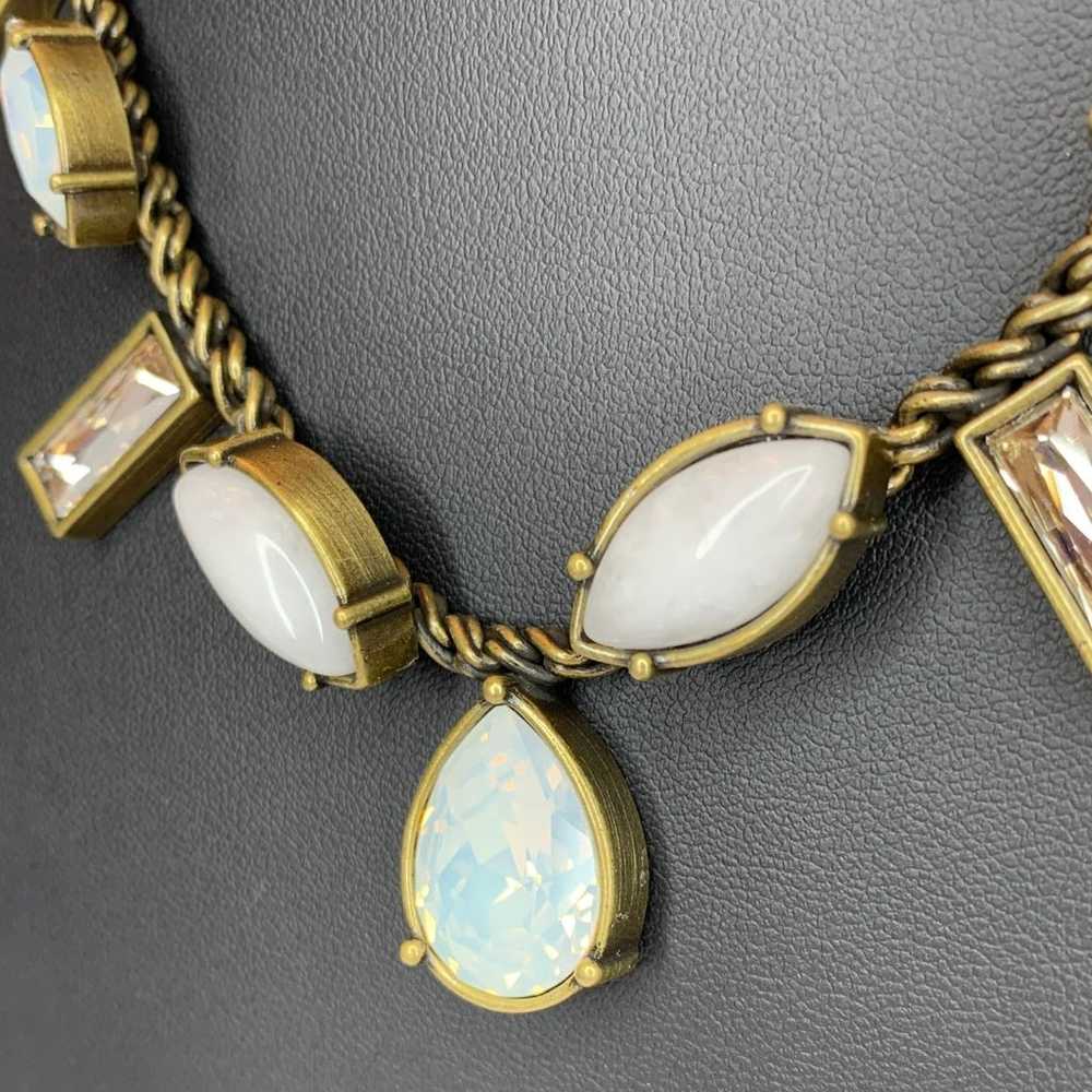 Silpada KR Moonstone Necklace with Swarovski Crys… - image 2