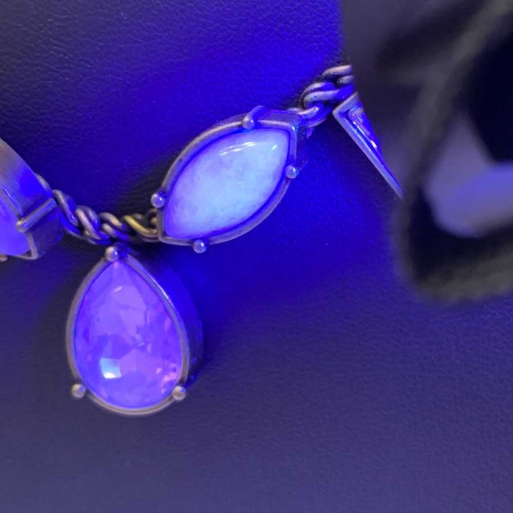 Silpada KR Moonstone Necklace with Swarovski Crys… - image 5