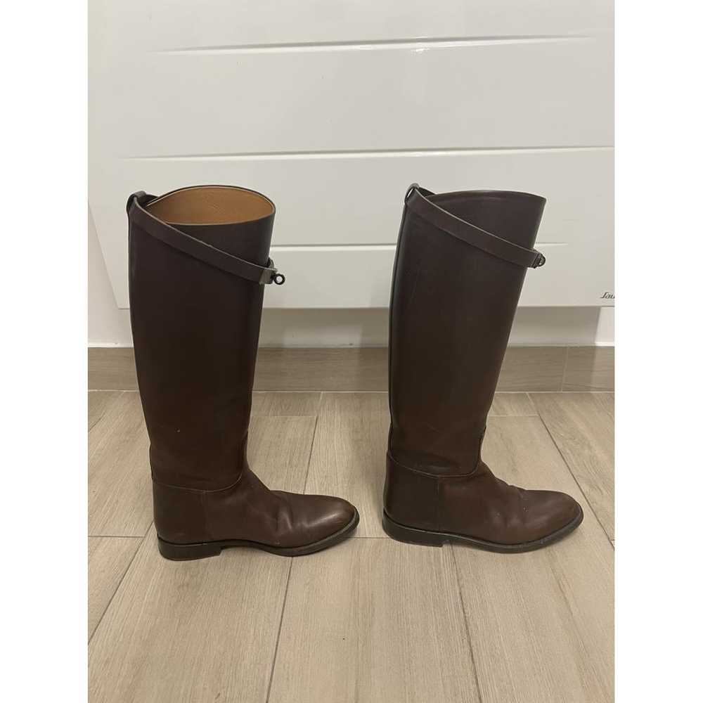 Hermès Jumping leather riding boots - image 2