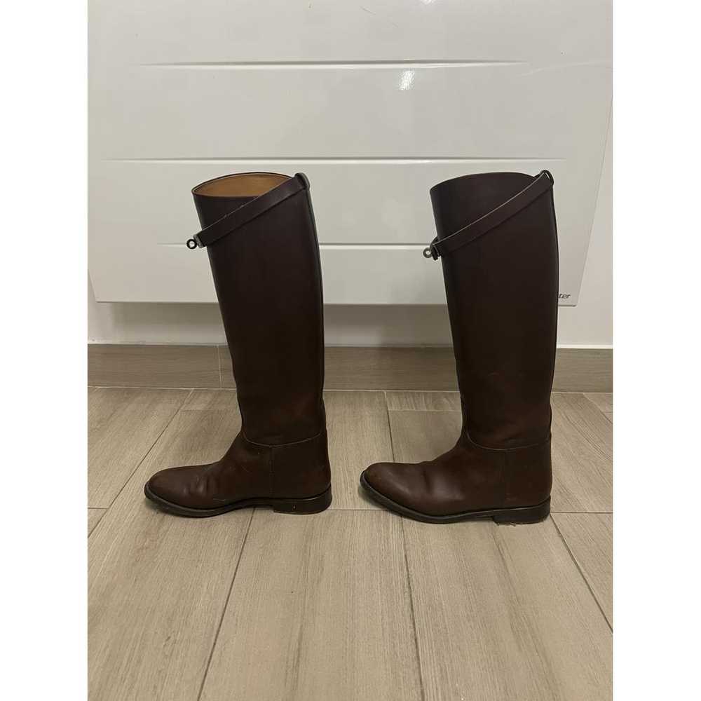 Hermès Jumping leather riding boots - image 4