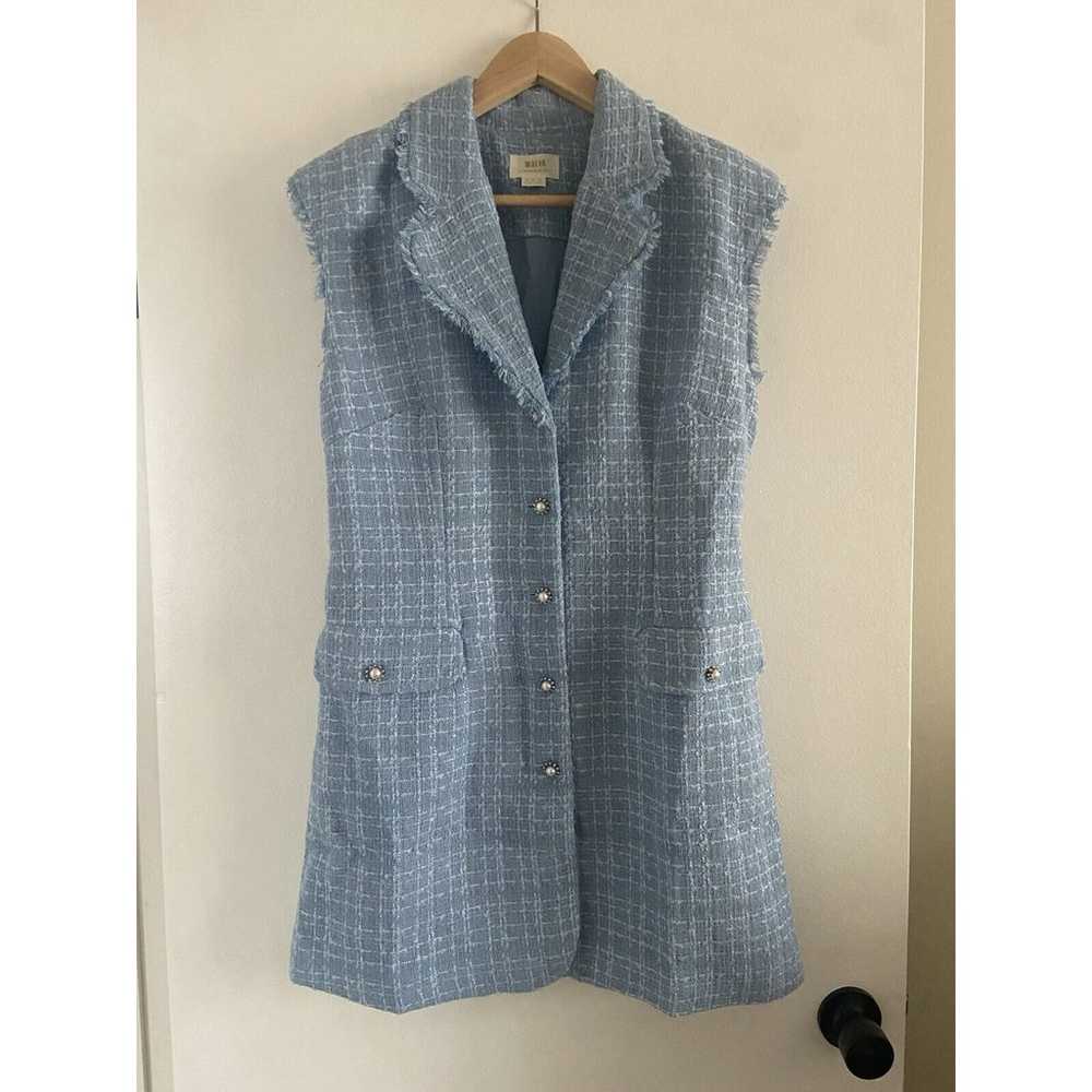 maeve by anthropologie Sleeveless Tweed Blazer Mi… - image 4