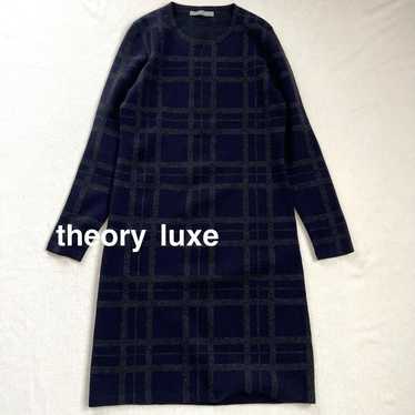 Theory Luxe Wool Dress with Check Pattern - image 1