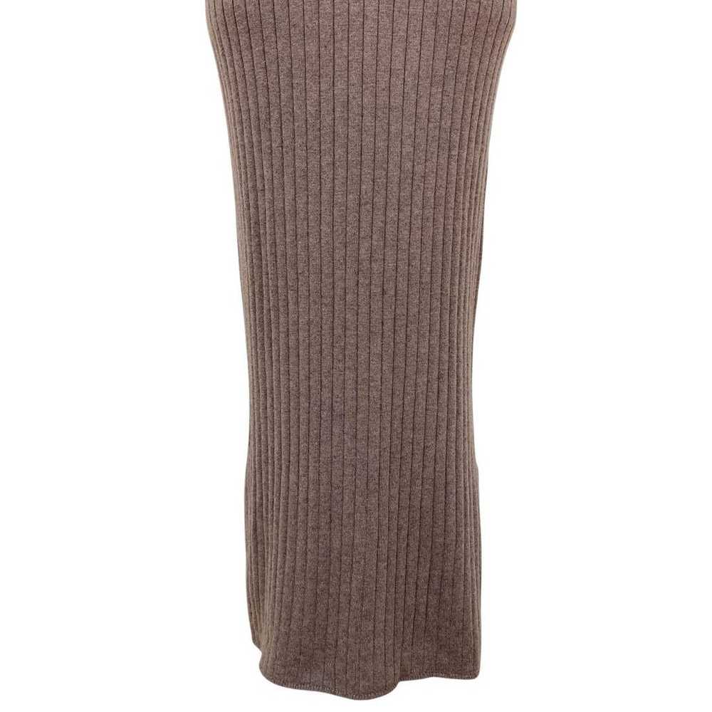 VICKY Brown Long Knit Dress M - image 4