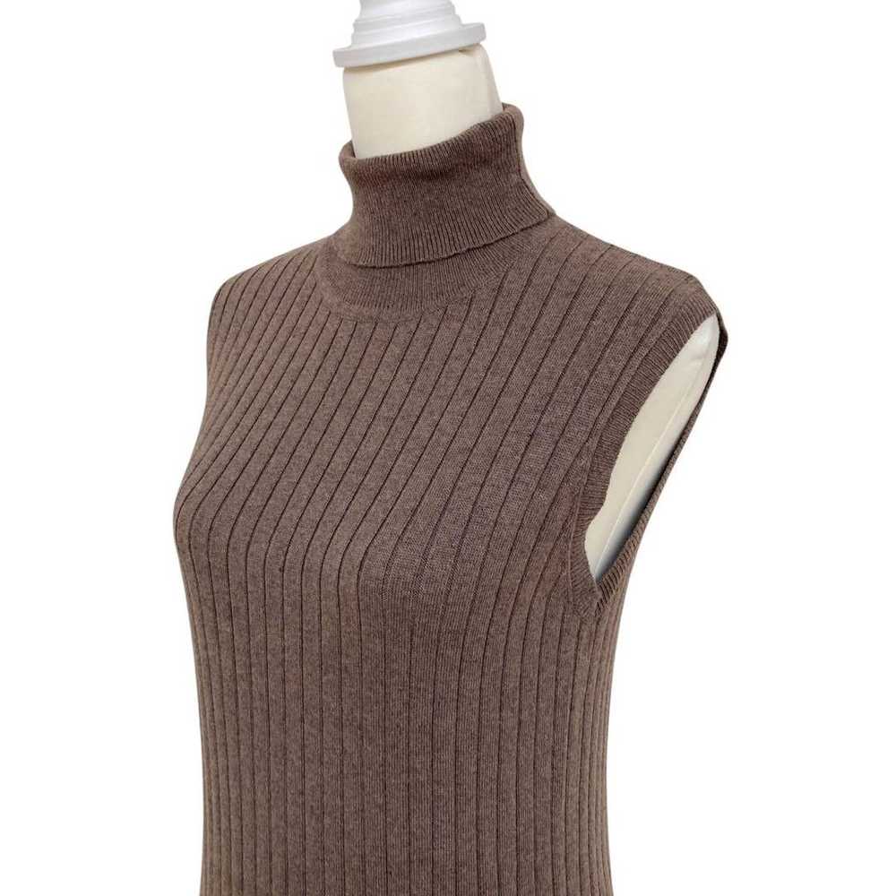 VICKY Brown Long Knit Dress M - image 9