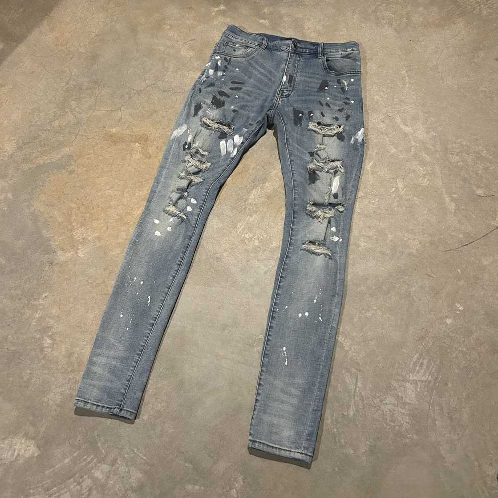 Amiri × Designer × Streetwear Amiri Distressed Pa… - image 2