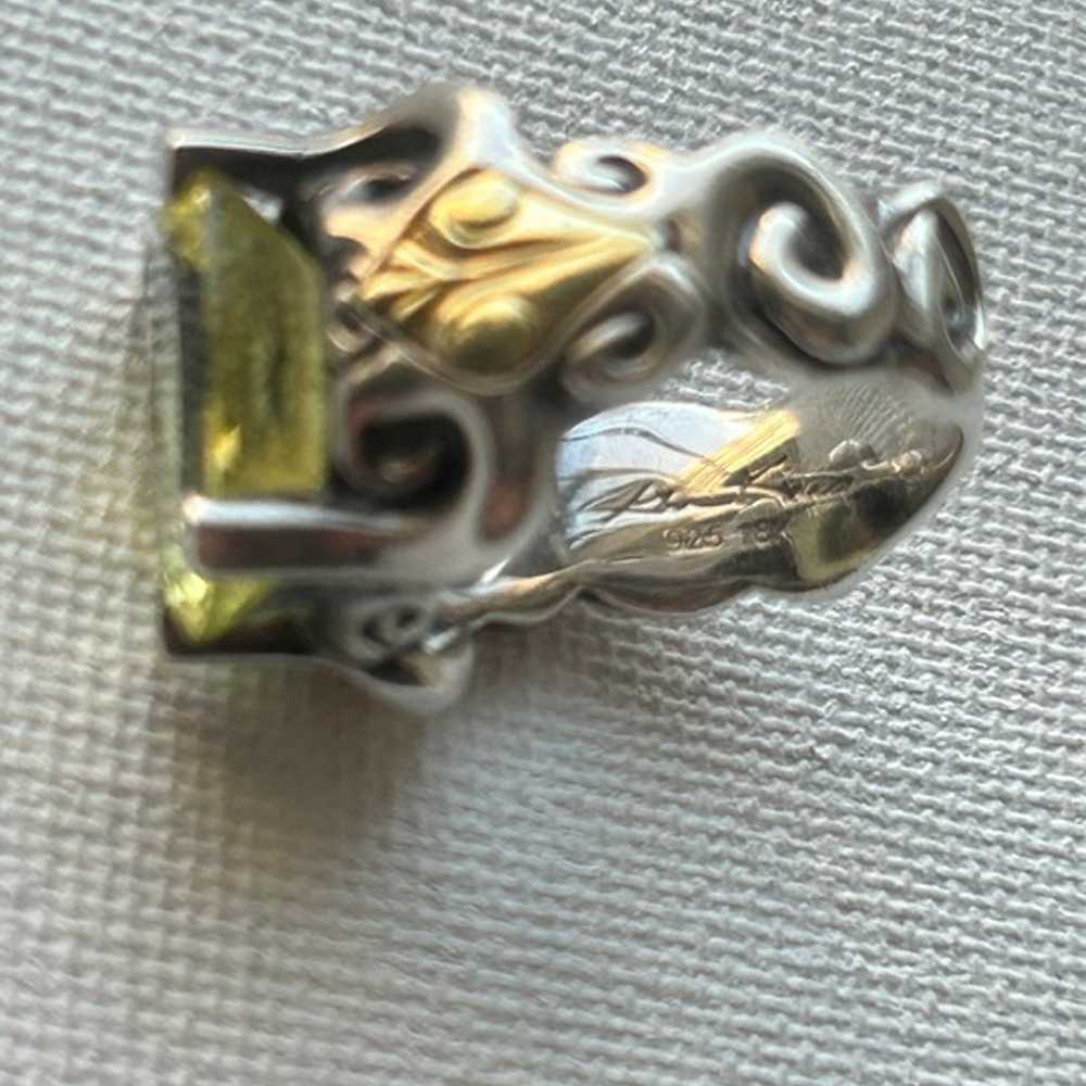 Vintage Ann King Sterling Silver 18K Gold Lemon Q… - image 8