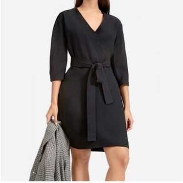 Everlane Black Wrap Dress size 6