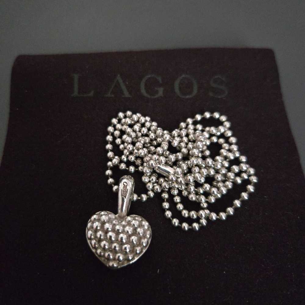 LAGOS Vintage Signature Caviar
Caviar Beaded Hear… - image 3