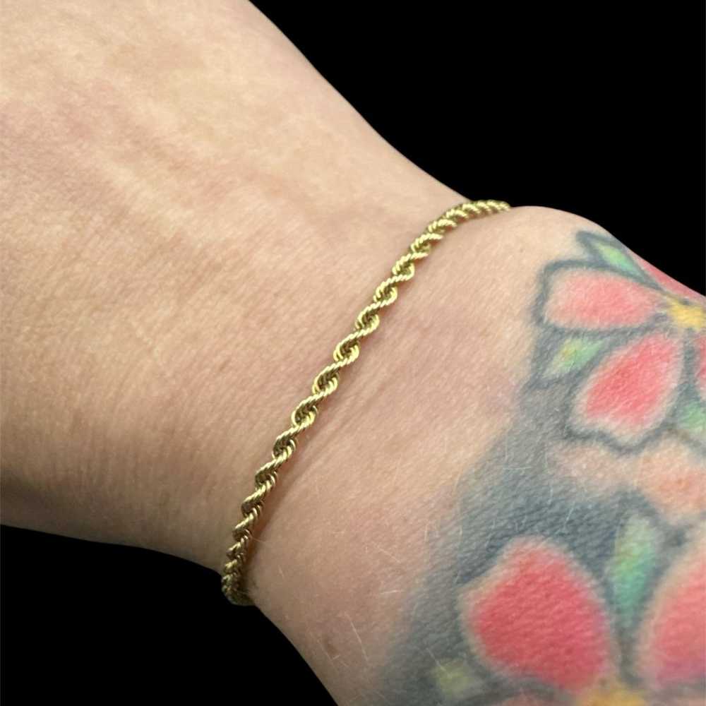 Vintage 14K Gold Chain Bracelet 3 grams 14K Chain… - image 1