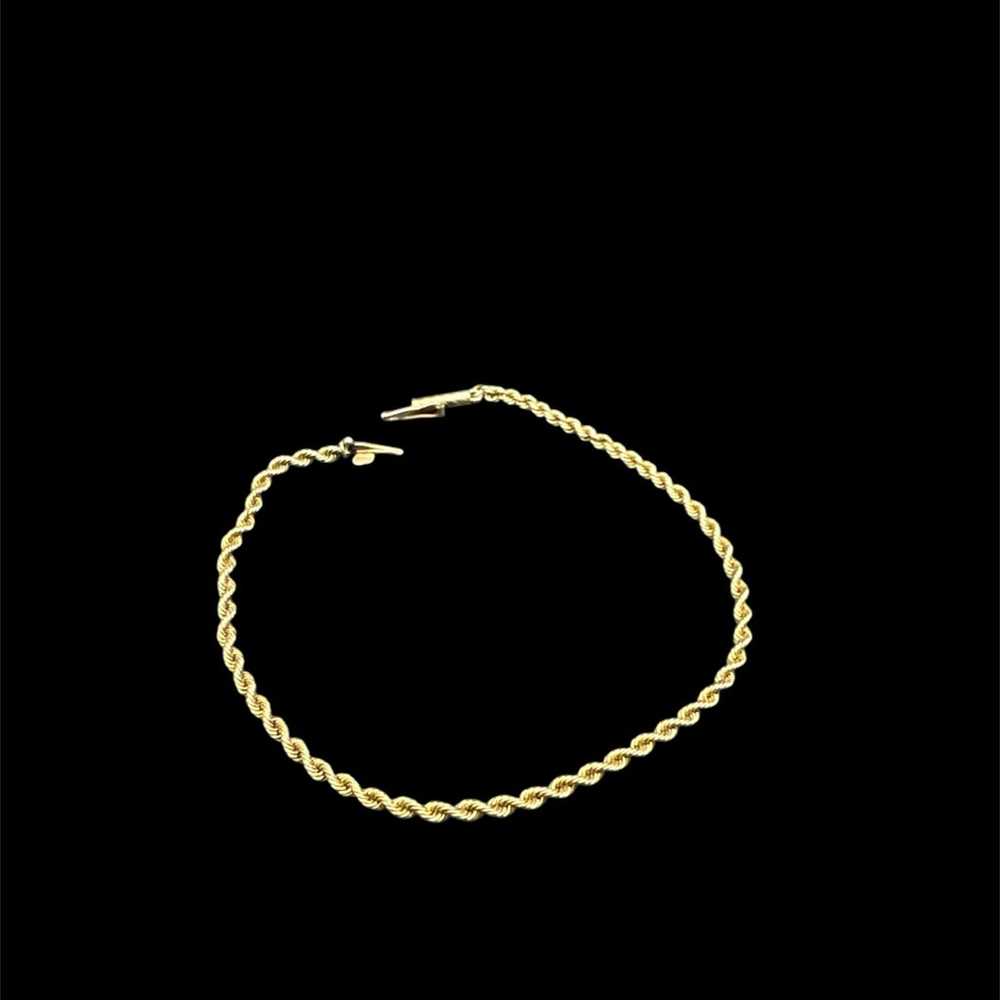 Vintage 14K Gold Chain Bracelet 3 grams 14K Chain… - image 3