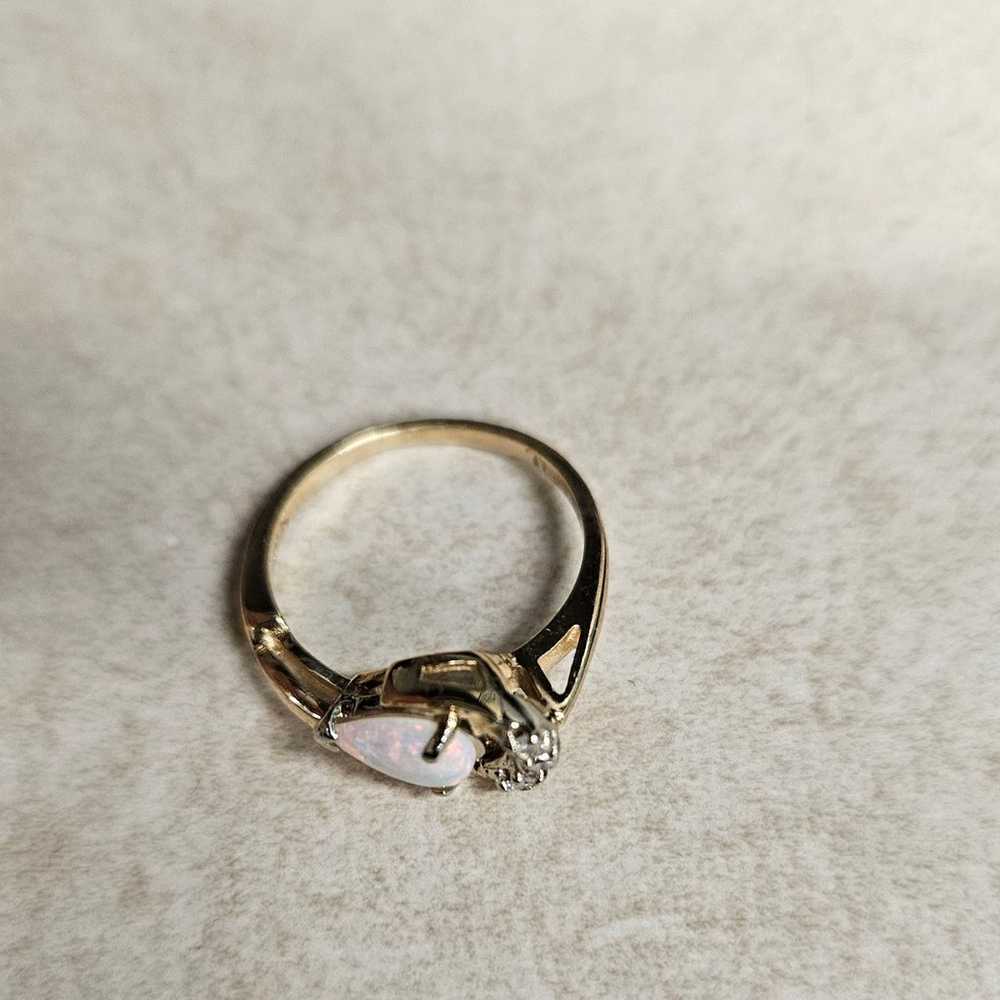 14k yellow gold ring - image 3