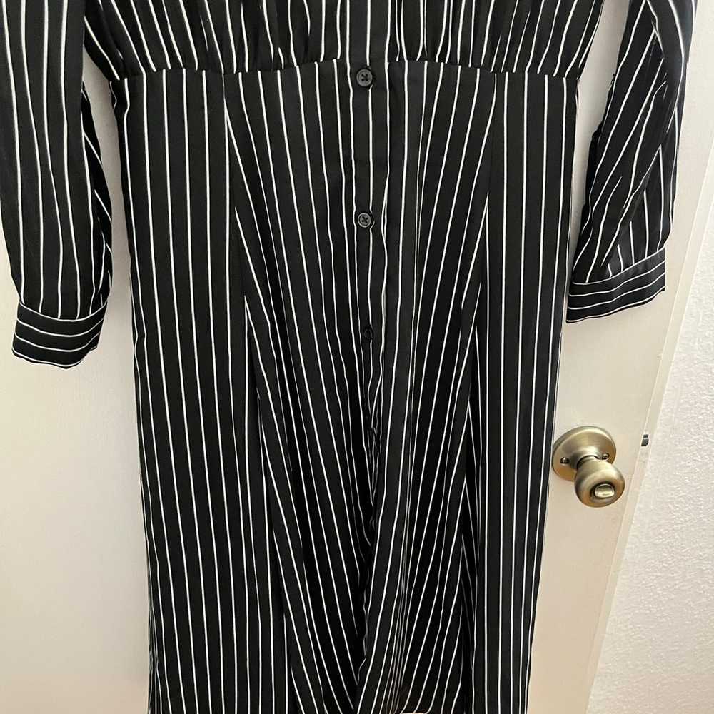 Who what wear striped long sleeve modest dress - image 2