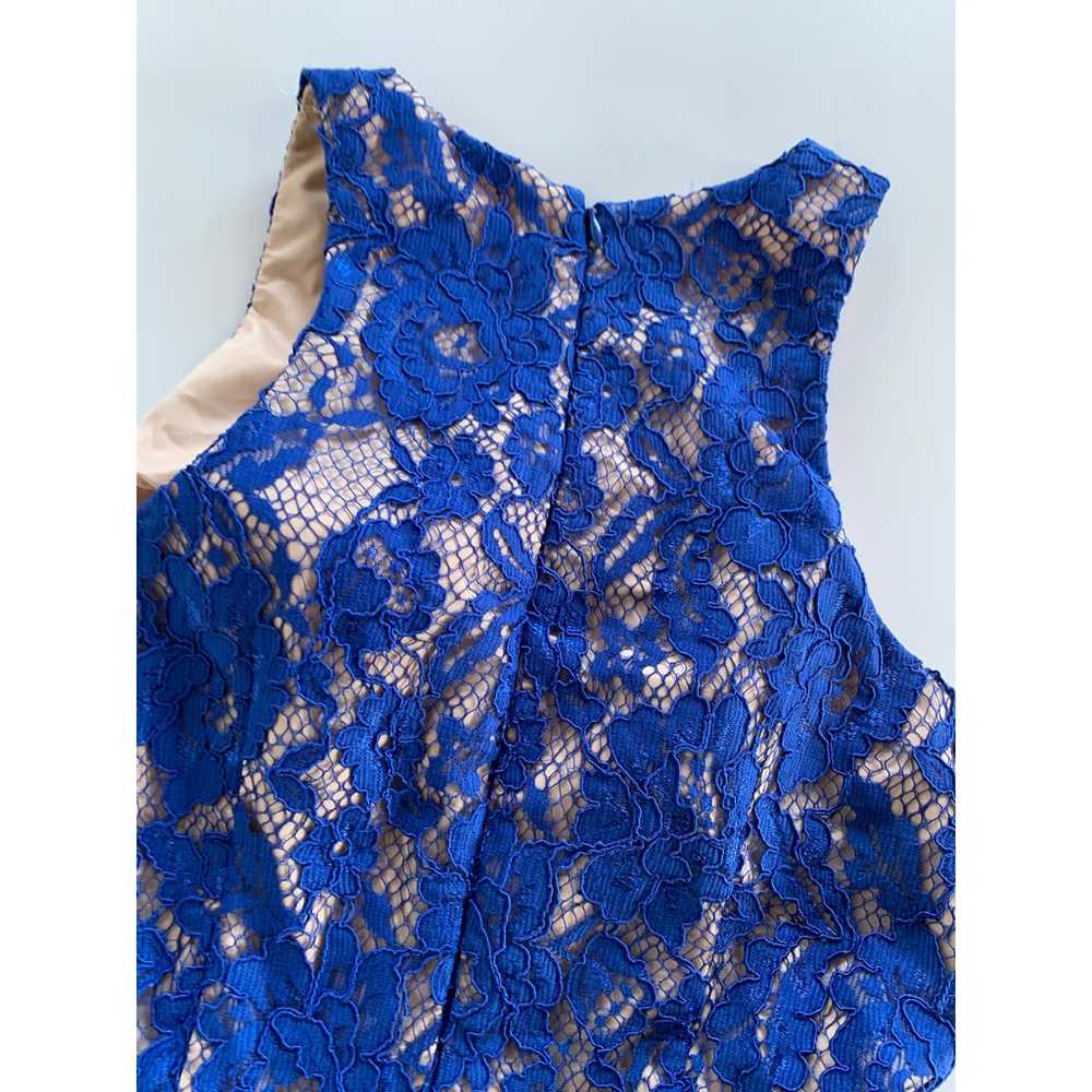 Aidan Mattox Dress Womens 6 Blue Lace Fit Flare M… - image 10