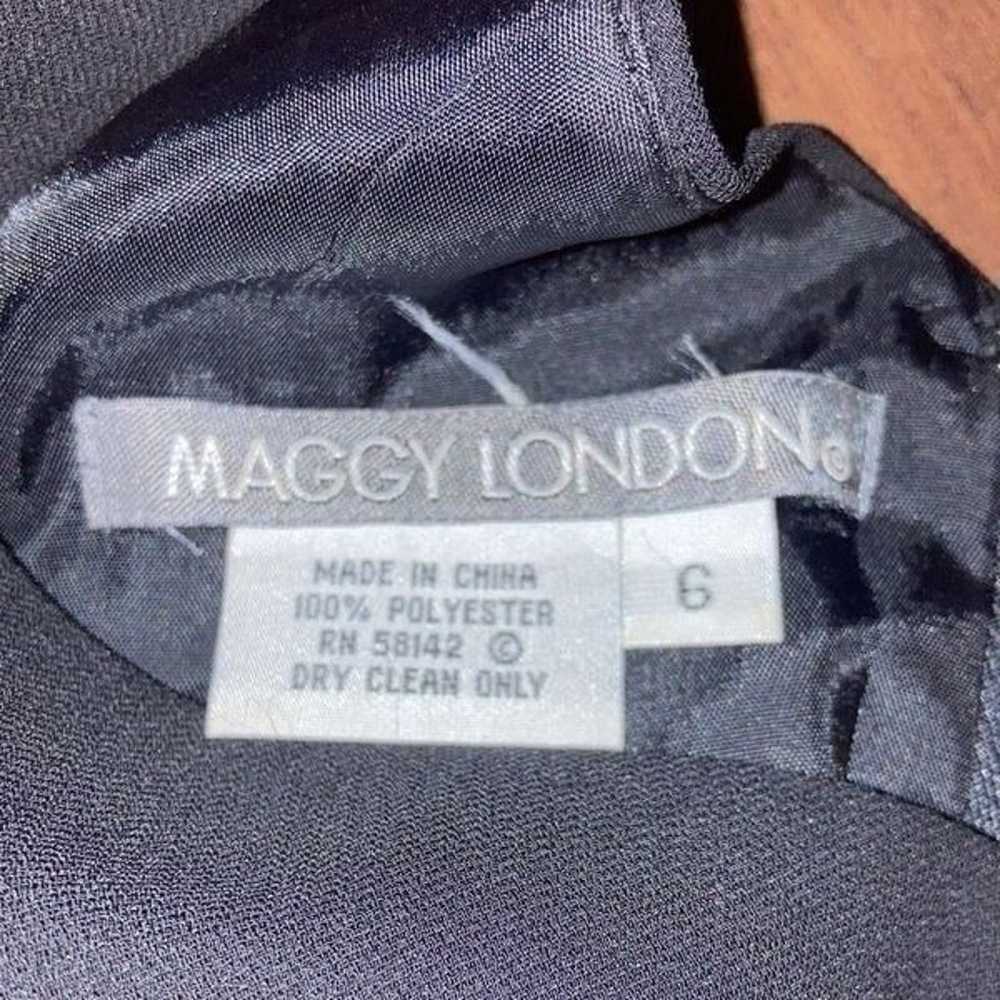 Maggy London size 6 Black and White Lace Waist De… - image 3