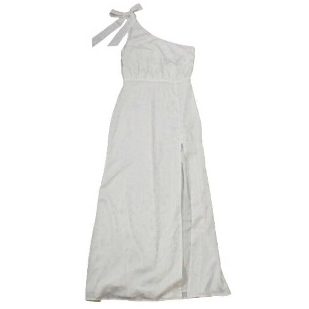 Privacy Please One Shoulder Maxi Dress White Size… - image 1