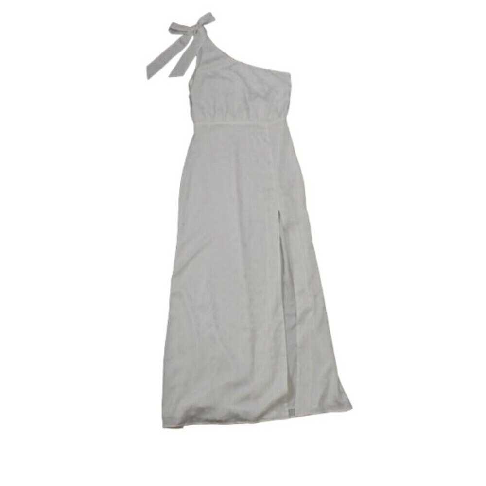 Privacy Please One Shoulder Maxi Dress White Size… - image 5