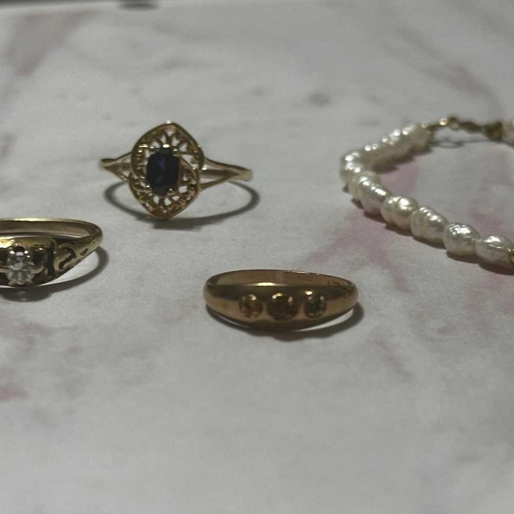 SOLID GOLD JEWELRY LOT - image 8