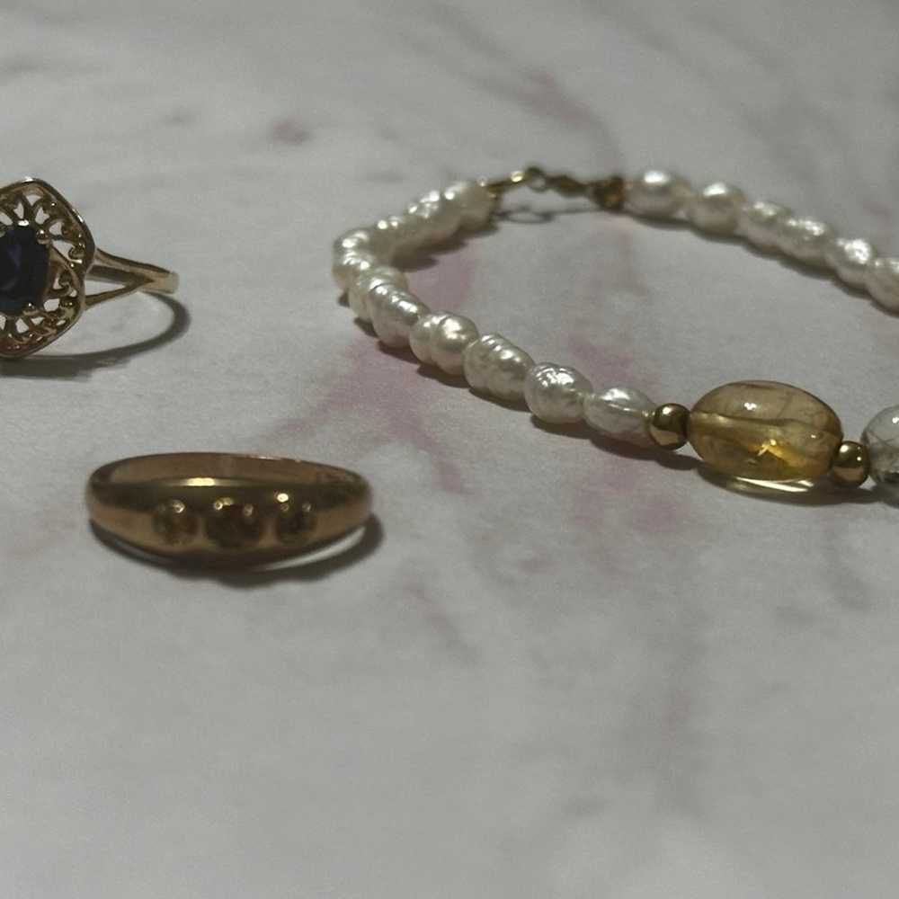 SOLID GOLD JEWELRY LOT - image 9