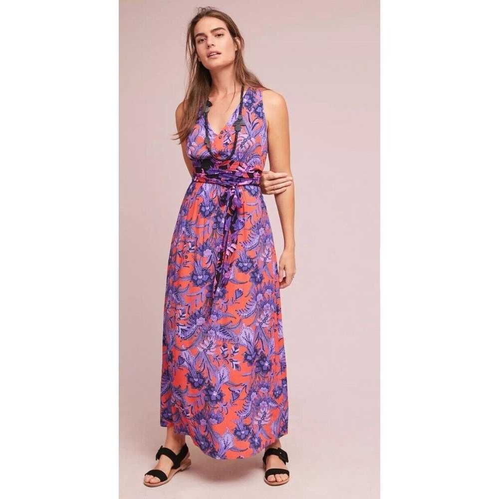 Anthropologie Maeve Macie Maxi Dress Size 8 Petite - image 1