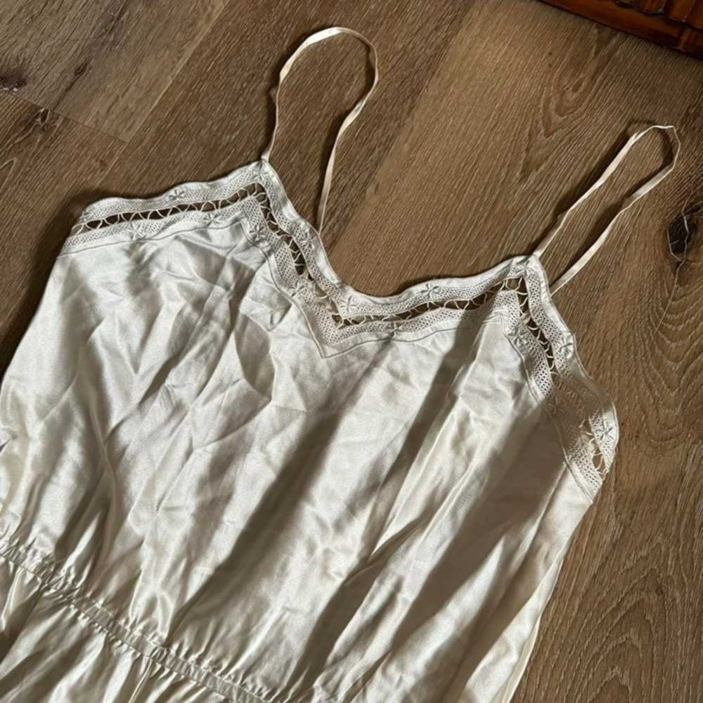 100% Silk Intimates Romper Pierre Cardin Ivory Pe… - image 4