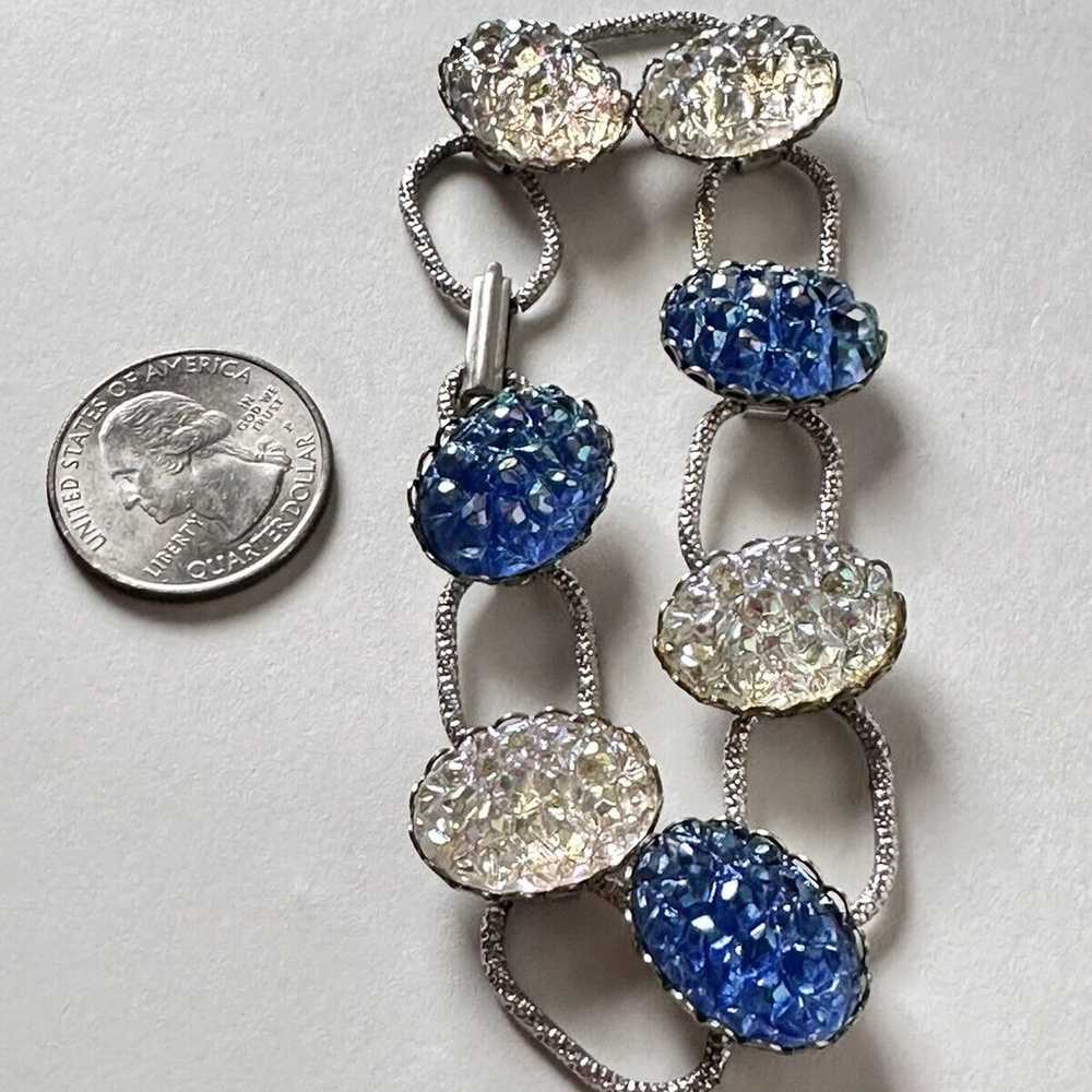 Vintage Bracelet- Blue And White 1950s/60s - image 3