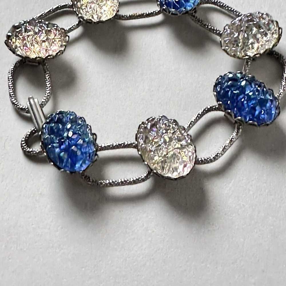 Vintage Bracelet- Blue And White 1950s/60s - image 5