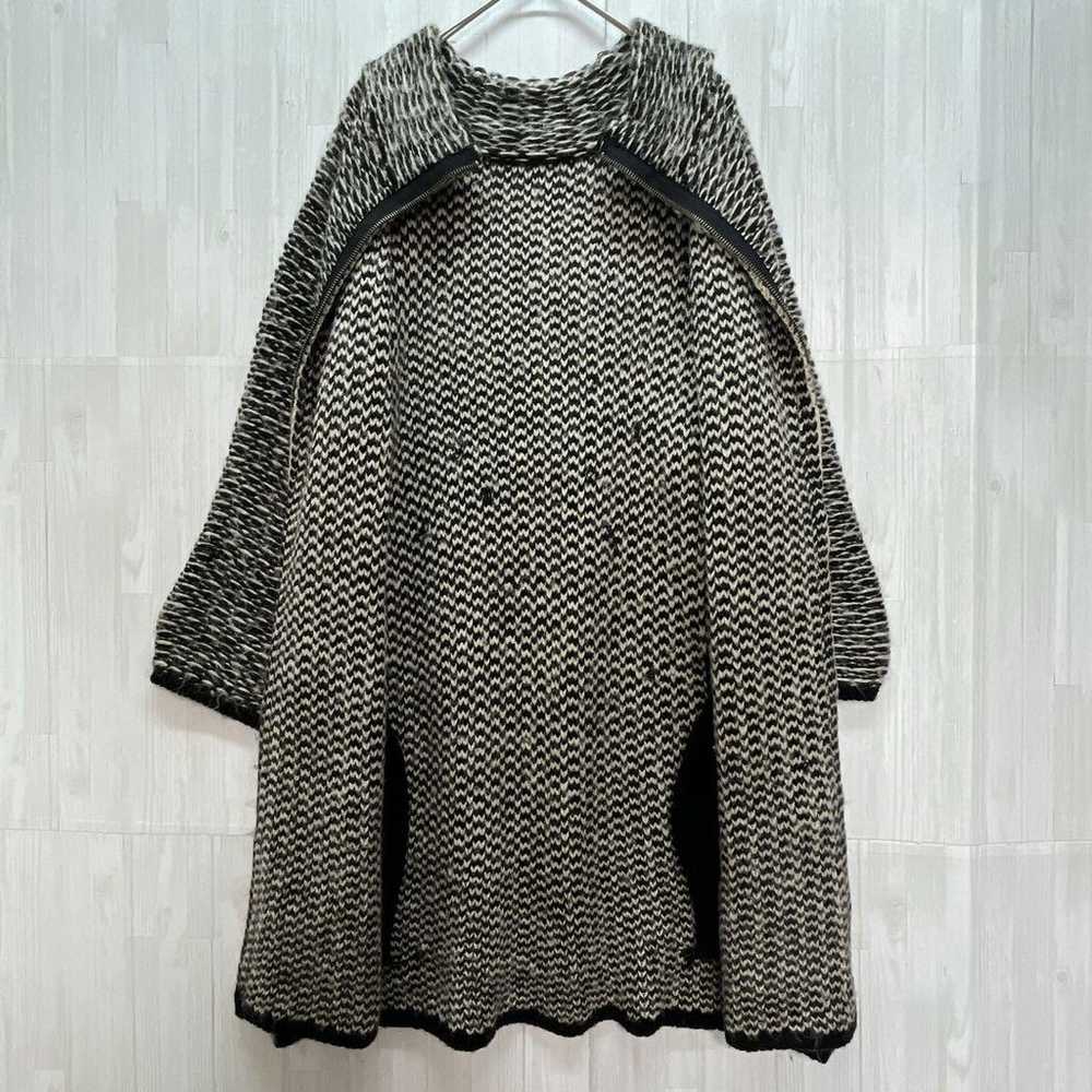 ZARA Back Full Zip Tweed Knit Dress M - image 4