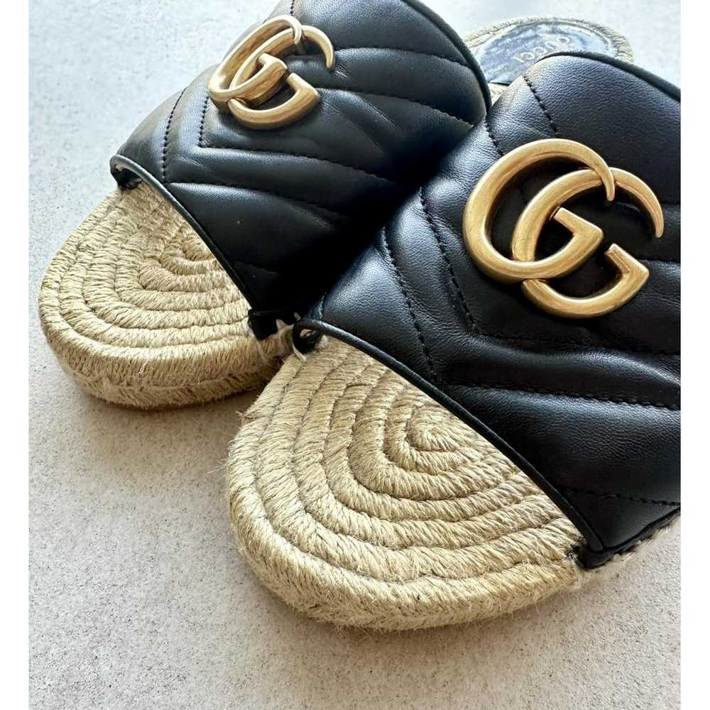 Gucci Double G leather mules - image 10