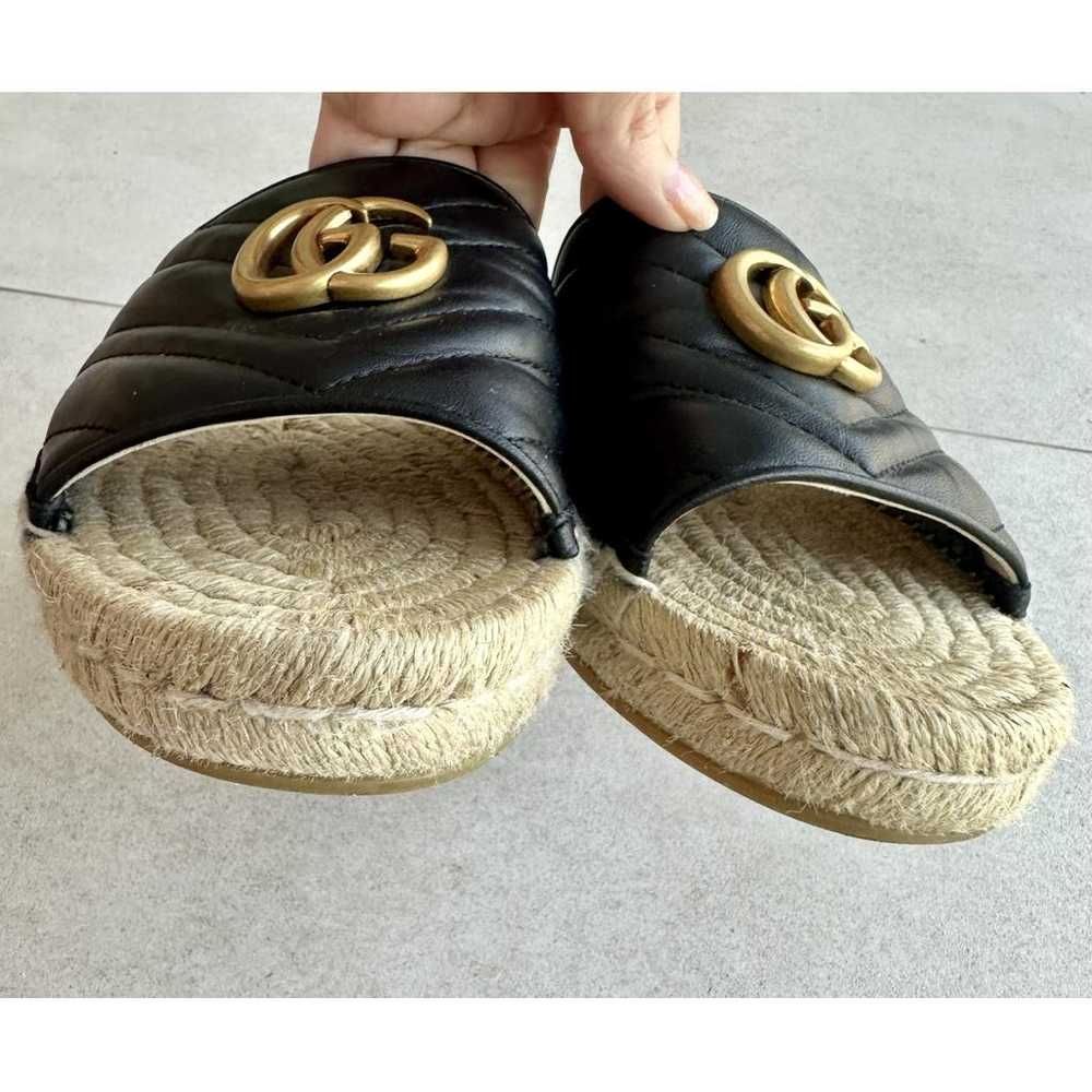 Gucci Double G leather mules - image 5